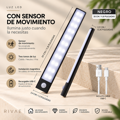 Rivae Glow — Luz LED con Sensor de Movimiento