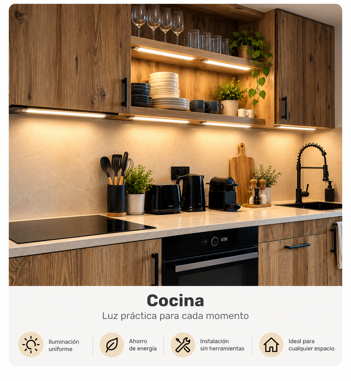 Rivae Glow — Luz LED con Sensor de Movimiento