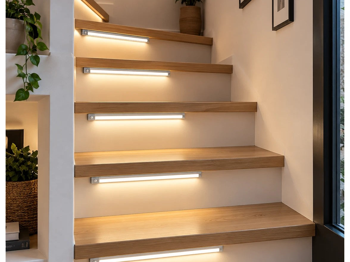 Rivae Glow instalada en escalera